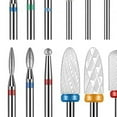 thumbnail image 3 of 30Pcs Nail Drill Bits Set,3/32 Inch Professional Ceramic Diamond Nail Bits, Nail Drill Bits for Electric Manicure Pedicure Nail File Machine, 3 of 10