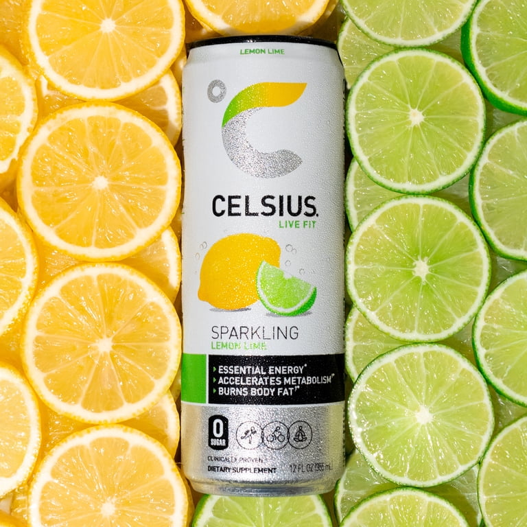 Celsius Sparkling Lemon Lime, 12 fl oz Cans, 12 Pack photo 5