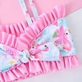 thumbnail image 4 of Gibobby Toddler Girl Swimsuit Girls 2-Piece Swimsuit Set, Long-Sleeved and Bikini Bottoms, Quick Drying Swimwear for Kids(3-4 Years,Light Pink), 4 of 6