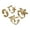 Gold, variant on Shell Inspired Jewelry Open Rings Set Adjustable Summer Accessories for Women in Double Tone Alloy Beachwear Collection