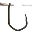 thumbnail image 3 of Juego de anzuelos de pesca de acero al carbono con curva Ehuebsd en V 10 piezas afilados con púas accesorios de aparejos de pesca, 3 of 7
