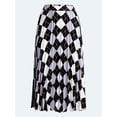 thumbnail image 5 of Free Assembly Women's and Women's Plus Sunburst Pleat Argyle Maxi Skirt, Sizes XS-4X, 5 of 5