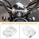 thumbnail image 3 of GOOHOCHY 1Par Elevador De Manillar Para Motocicleta Color Plata Compatible Con Múltiples Y Terrenos, 3 of 7