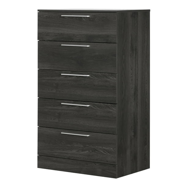 South Shore Step One Essential 5 Drawer Chest Gray Oak Walmart