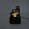 thumbnail image 2 of Tabletop Fountain, Beautiful Desktop Waterfall Fountain Decorative LED Light For Living Room For Office (Ink Black),Ink Black, 2 of 9