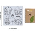 thumbnail image 2 of Large Mushroom Stencils 12 x 12 Inch Reusable Hollow Out Plant Mushrooms Moon Decoration Paint Drawing Template Stencils, 2 of 9