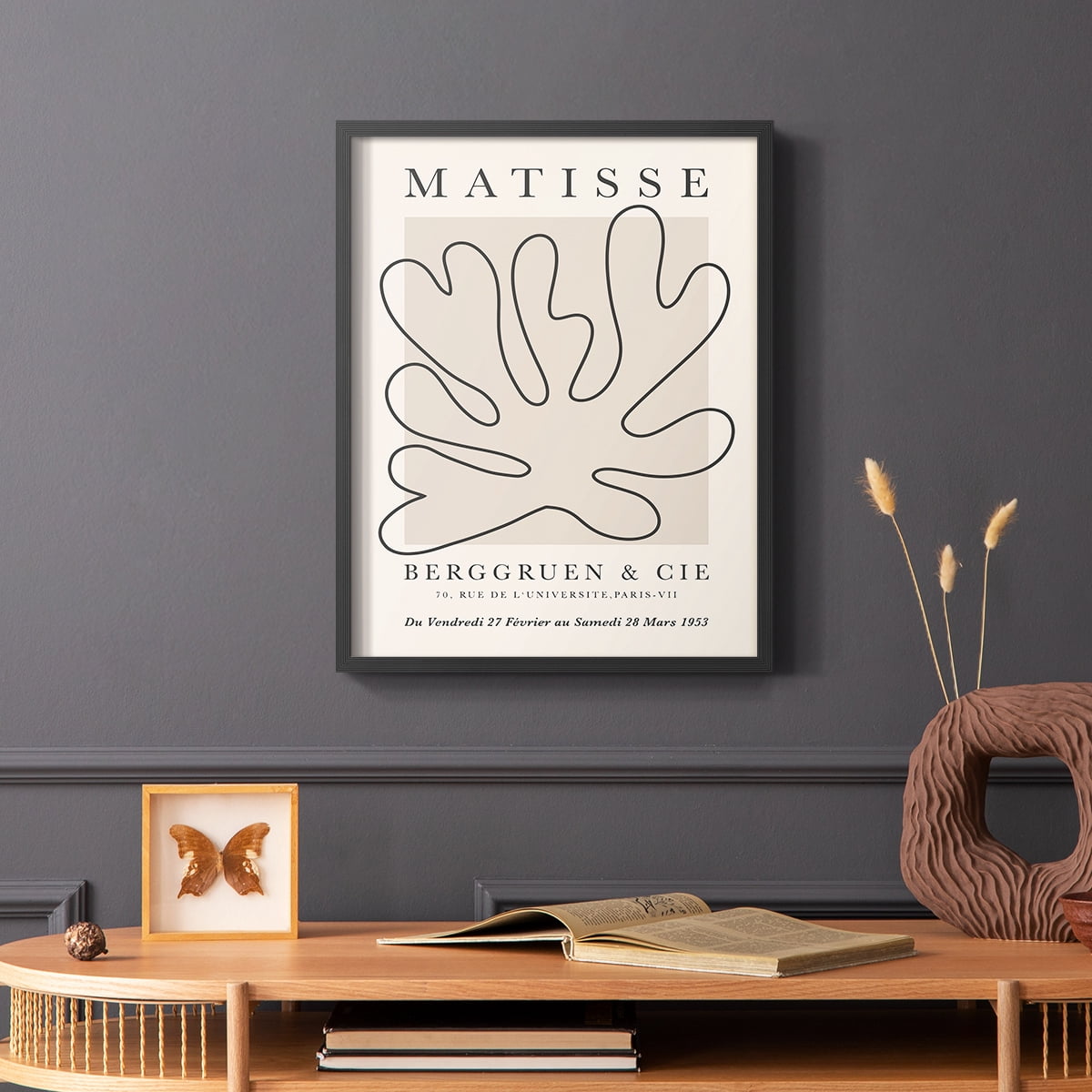 Matisse CCCLXVIII in Black Solid Wood 11 x 14 Framed Print