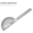 thumbnail image 2 of 10cm Compact Stainless Steel Half-Circle Angle Gauge - Rustproof Protractor for Carpentry, Construction & DIY Projects with Clear Readable Scale, Measuring Angles Up to 90 Degrees (Unbranded), 2 of 5