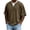 Brown, variant on Men'S Twofer V Neck T Shirt Short Sleeve Mock Layer Casual Breathable Top For Summer Comfort And Daily Leisure Activities,Dark Green,S