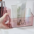 thumbnail image 7 of Plastic Makeup Storage Organizer Caddy Tote - Basket Bin, Handle for Bathroom - Holds Eyeshadow Palettes, Nail Polish, Makeup Brushes, Blush, Shower Essentials, Multicolor, 7 of 7