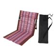 thumbnail image 2 of jinwen Chaise de Camping Pliante avec Dossier Portable pour Cour Randonnée Bain de Soleil Bord Brun, 2 of 9