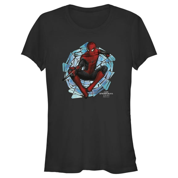 Junior's Marvel Spider-Man: No Way Home Spinning Webs  Graphic Tee Black 2X Large
