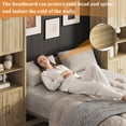 thumbnail image 5 of Rophefx Queen Murphy Bed, with Storage Shelves, Wall Bed Cabinet, Foldable Platform Beds, Hidden Bedframe for Bedroom, Guest Room,Natural, 5 of 10