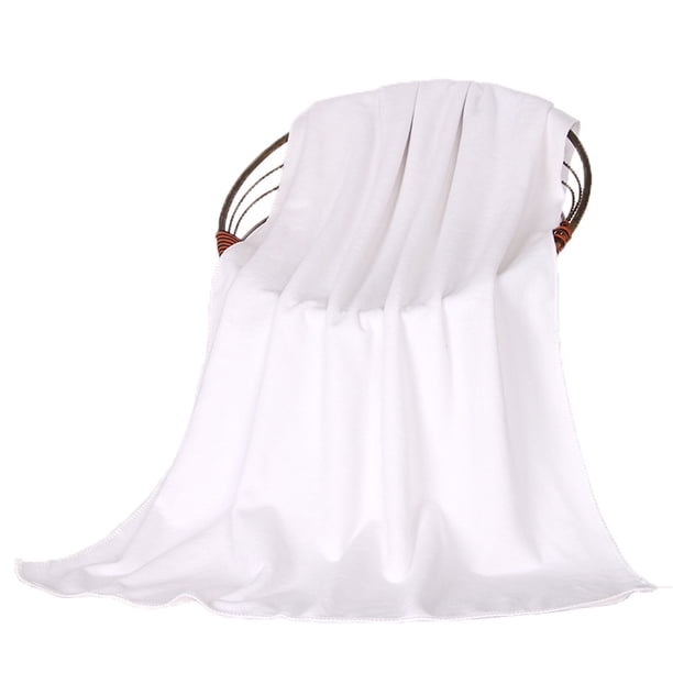 Xiao Hua 1 toalla de mano para baño, fibra ultrafina, multiusos para baño, gimnasio, ducha, deportes, toalla. Resiste diversas situaciones sin esfuerzo. 35,43 x 74,8 pulgadas (blanco puro).