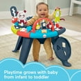 thumbnail image 3 of Fisher-Price 3-in-1 Spin & Sort Infant Activity Center and Toddler Play Table, Navy Dashes- Unisex, 3 of 7