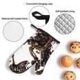 thumbnail image 3 of Daiia Skeleton Dance with Mushrooms Pattern Oven Mitts and Pot Holders 4 pcs Set,High Heat Resistant 500 Degree Extra Thicken Long Kitchen Cotton Oven Glove, 3 of 6