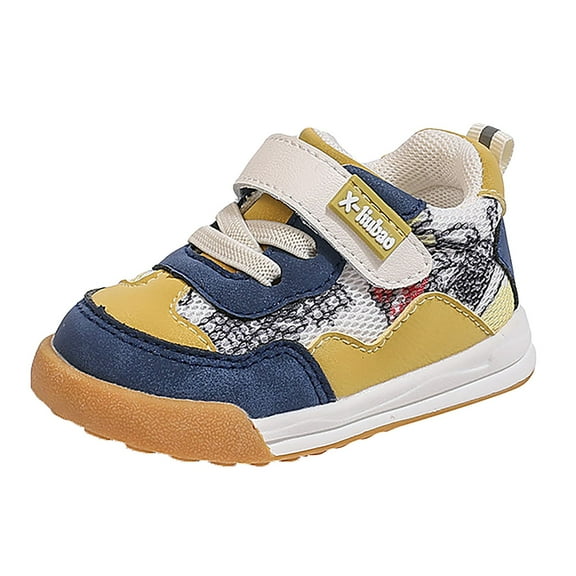 Linfrsh Little Girls Boys Sneakers Kids Shoes Boys Sneakers Sports Running Shoes Girls Causal Shoes(Dark Blue,7.5)