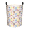 thumbnail image 2 of Goofa Cat And Rabbit Printed Circular Hamper,Laundry Basket with Handles,Storage Baskets Foldable,Large Capacity Laundry Hamper-, 2 of 8