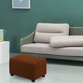 thumbnail image 3 of Easy-Going Stretch Ottoman Cover Folding Storage Stool Furniture Protector Soft Rectangle slipcover with Elastic Bottom, 3 of 9