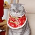 thumbnail image 4 of Chinese Style Cat Shawl - Keep Warmth Soft Texture - Pet Round Drool Bibs - Pet Accessories, 4 of 8