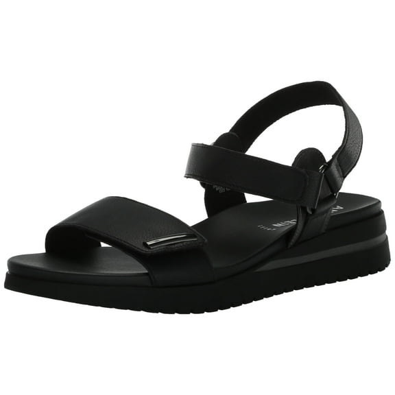 Anne Klein Women's Essence Sandal, Black, 5.5