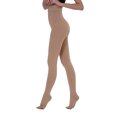 thumbnail image 7 of AMZAM Compression Pantyhose for Unisex, Open Toe, Opaque, 15-20 mmHg, Beige XL, 7 of 7