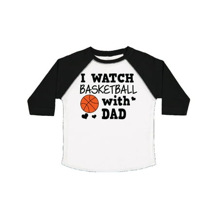 

Inktastic I Watch Basketball with Dad Gift Toddler Boy Girl T-Shirt