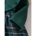 thumbnail image 6 of Suealasg Newborn Girl Fall Romper +Headband 2Pcs Baby Girls Christmas Clothes 3 6 9 12 18 Months Infant Girls Long Sleeve Plaid Print Romper Dress, 6 of 7