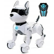 remote control robot dog toy, robots for kids, rc dog robot toys for kids 2,3,4,5,6,7,8,9,10 year olds and up, smart & dancing robot toy, imitates animals mini pet dog robot