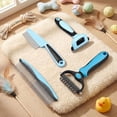 thumbnail image 7 of 4 Pieces Dematting Comb for Dogs Pets Grooming Tools for Dogs and Cats-Fine Tooth Comb,Deshedding Tool & Double-sided Tools Set Ideal for Long/short Hair,Knot Removal, 7 of 7