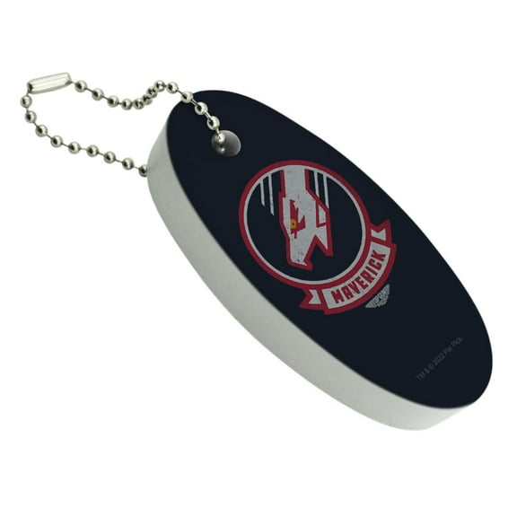 Top Gun: Maverick Patch Floating Keychain Oval Foam Fishing Boat Buoy Key Float