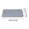 thumbnail image 3 of Hometravel Washable Pet Pee Pad, Reusable Absorbent Waterproof Training Mat, Grey Bone Pattern Pad for Dog, Cat, Small Animal Care and Housebreaking, 3 of 5