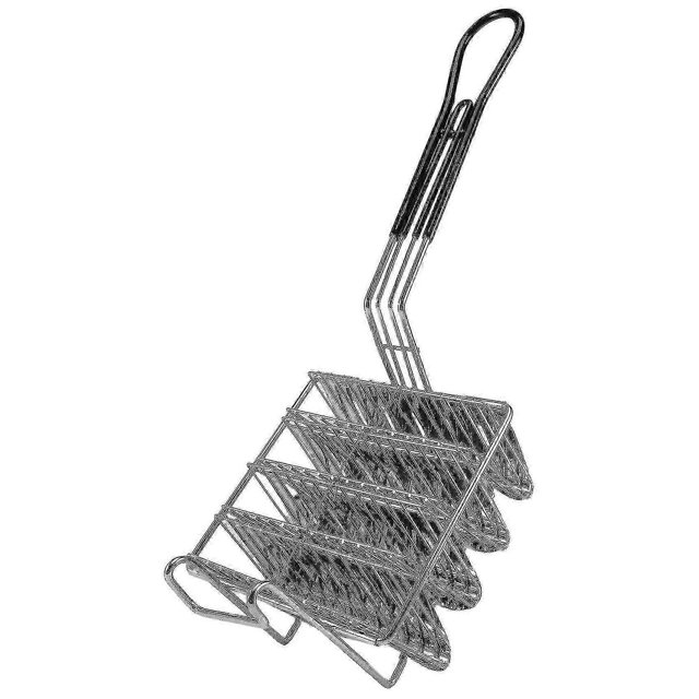 Taco Fryer Basket, Taco Shell Fryer, Holds 4 Shells Deep Fryer Taco Holders Basket With Grip Handle