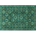 thumbnail image 1 of Ahgly Company Indoor Rectangle Persian Turquoise Blue Traditional Area Rugs, 7' x 9', 1 of 4