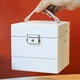 thumbnail image 4 of Caja de almacenamiento de joyas Hugo Blanco Bandeja extraíble, 4 of 10