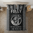 thumbnail image 3 of Lotusprinthandmade Beautiful Jesus Cross Bedding Set (Made in Vietnam) (68x88), Faith-Inspired Bedding, Cozy Jesus-Themed Bedding, 3 of 5
