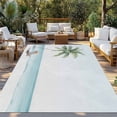 thumbnail image 2 of Coastal Beach Outdoor Rug for Patio/Deck/Porch, Non-Slip Large Area Rug 6 x 9 Ft, Summer Palm Tree Nautical Ocean Seaside Indoor Outdoor Rugs Washable Area Rugs, Reversible Camping Rug Carpet Runner, 2 of 8