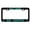 Black/Turquoise, variant on Don't Worry Be Hippie Peace Sign Style Metal License Plate Frame Personalized/Car Accessories Car Tag Holder Cover (Chrome/Red)