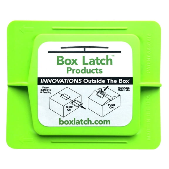 Box Latch Medium Green Plastic 12 Piece 12 Pack