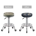 thumbnail image 3 of Rustic Flower Cute Deer Round Bar Stool Seat Covers, Elastic Round Chair Cover Stool Seat Slipcover Bar Stool Cushions Round Pad for 12-14 inch, 3 of 5