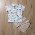 thumbnail image 2 of ZAXARRA T-Shirt à Manches Courtes Imprimé Cocotier pour Bébé Garçon + Shorts Kaki, 2 of 5