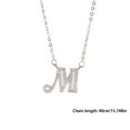 thumbnail image 3 of HYLLai Name Necklace for Women, Customizable Initial Pendant, Silver Plated Chain, Personalized Gift for Mom, Daughter, or Friend (M), 3 of 4