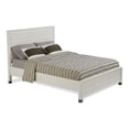 thumbnail image 2 of Camaflexi Baja Platform Bed, Solid Wooden Bed Frame, Queen, Shabby White, 2 of 11