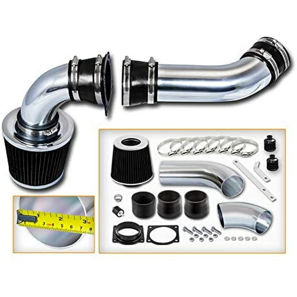 Rtunes Racing Cold Air Intake Kit + Filter Combo BLACK Compatible For