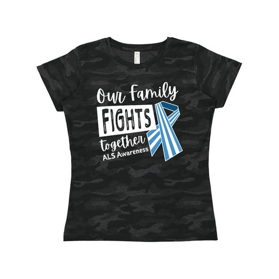 Inktastic Our Family Fights Together ALS Awareness Women's T-Shirt