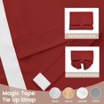 thumbnail image 4 of Cortina Vatge, 61 x 46 cm, con panel térmico navideño de 61 cm de ancho, color rojo, 4 of 7