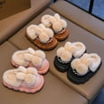 thumbnail image 5 of Povozer Toddler Girls' Cute House Slippers with Non-Slip Rubber Warm Slippers(Pink,1), 5 of 6