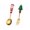 A, variant on Yhmxh Christmas Spoon Christmas Dessert Spoon Fork Stainless Steel Tableware Set Cute Doll With Hand Gift Outdoor Christmas Decorations Christmas Party Supplies Christmas Gifts for Kids Women Men
