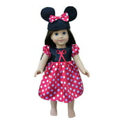 In-Style Doll Clothes for American Girl Dolls, Outfits, 18-Inch, Disney Minni Mouse, Fits our Generation dolls