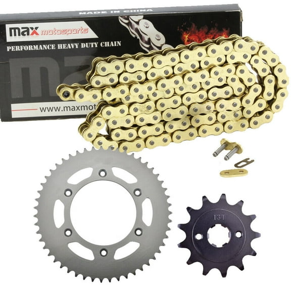 Max Motosports Gold Drive Chain & Sprocket Kit for Honda CRF230F CRF 230F 2003-2018
